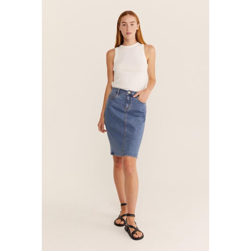 Sportscraft Brodie Denim Skirt image number 3